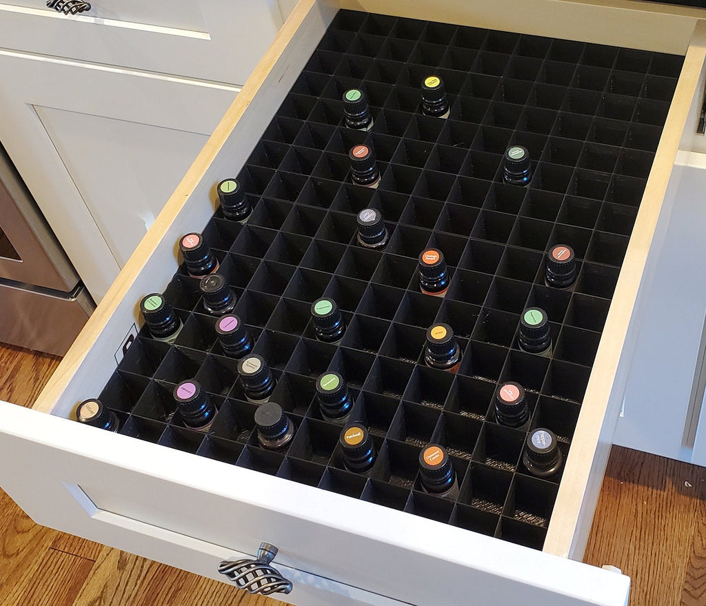 Drawer Organizer for Small Bottles | Organize Essential Oils, Nail Polish Bottles, or Other Jars/Containers