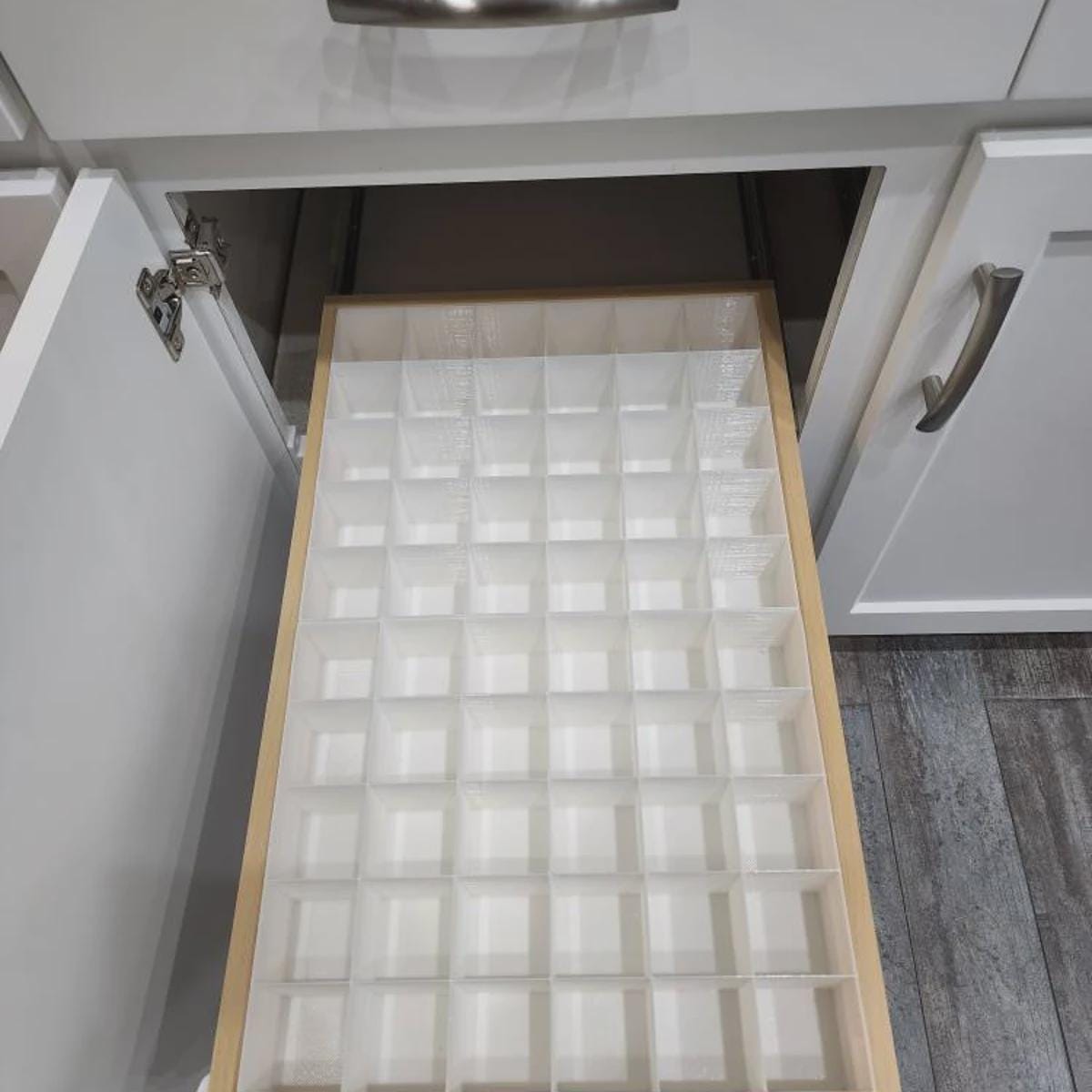 Drawer Spice Organizer for Standard Jars | Custom Made Insert That Will Fit Any Drawer | Fits 4oz Jars