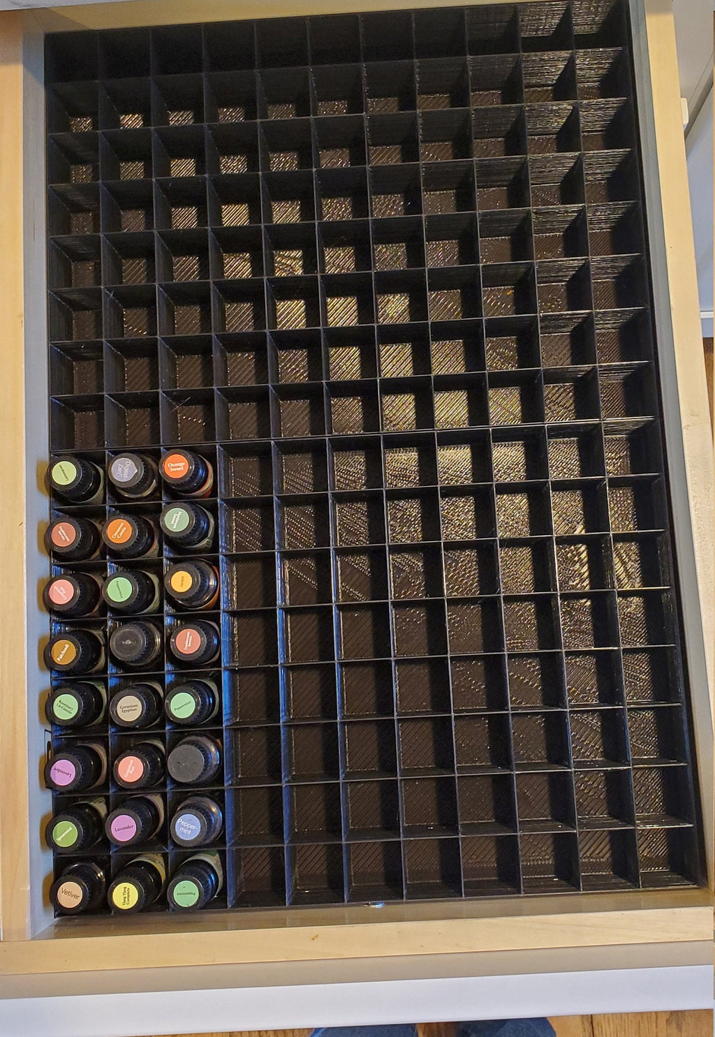 Drawer Organizer for Small Bottles | Organize Essential Oils, Nail Polish Bottles, or Other Jars/Containers