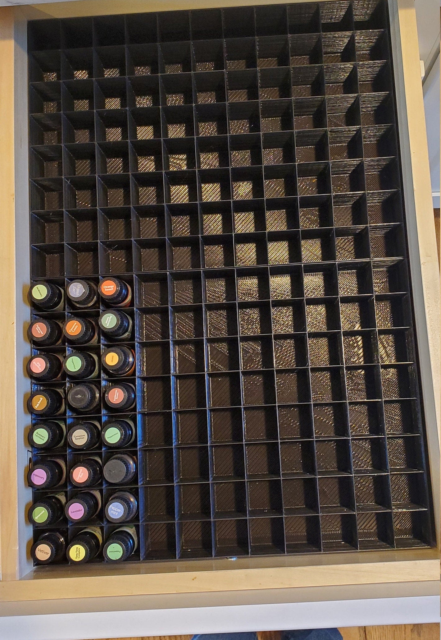 Drawer Organizer for Small Bottles | Organize Essential Oils, Nail Polish Bottles, or Other Jars/Containers