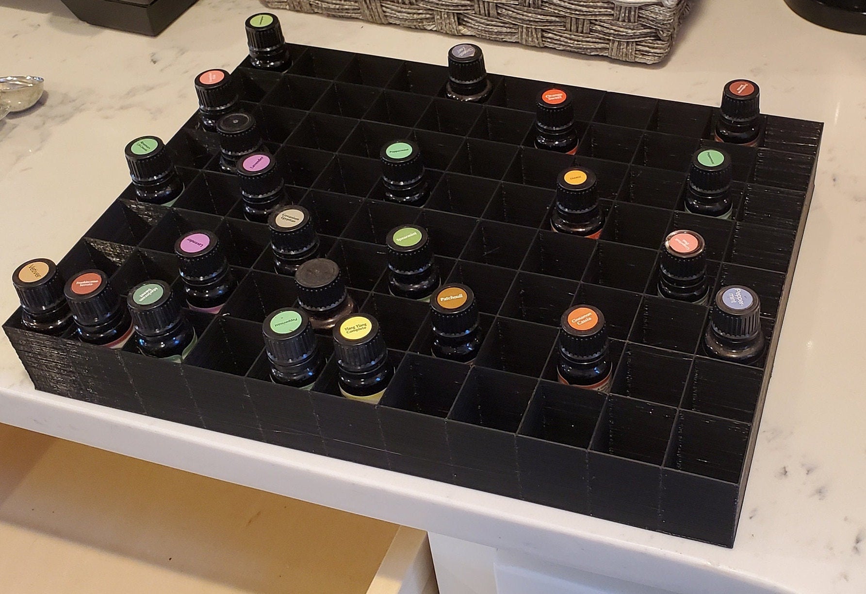 Drawer Organizer for Small Bottles | Organize Essential Oils, Nail Polish Bottles, or Other Jars/Containers