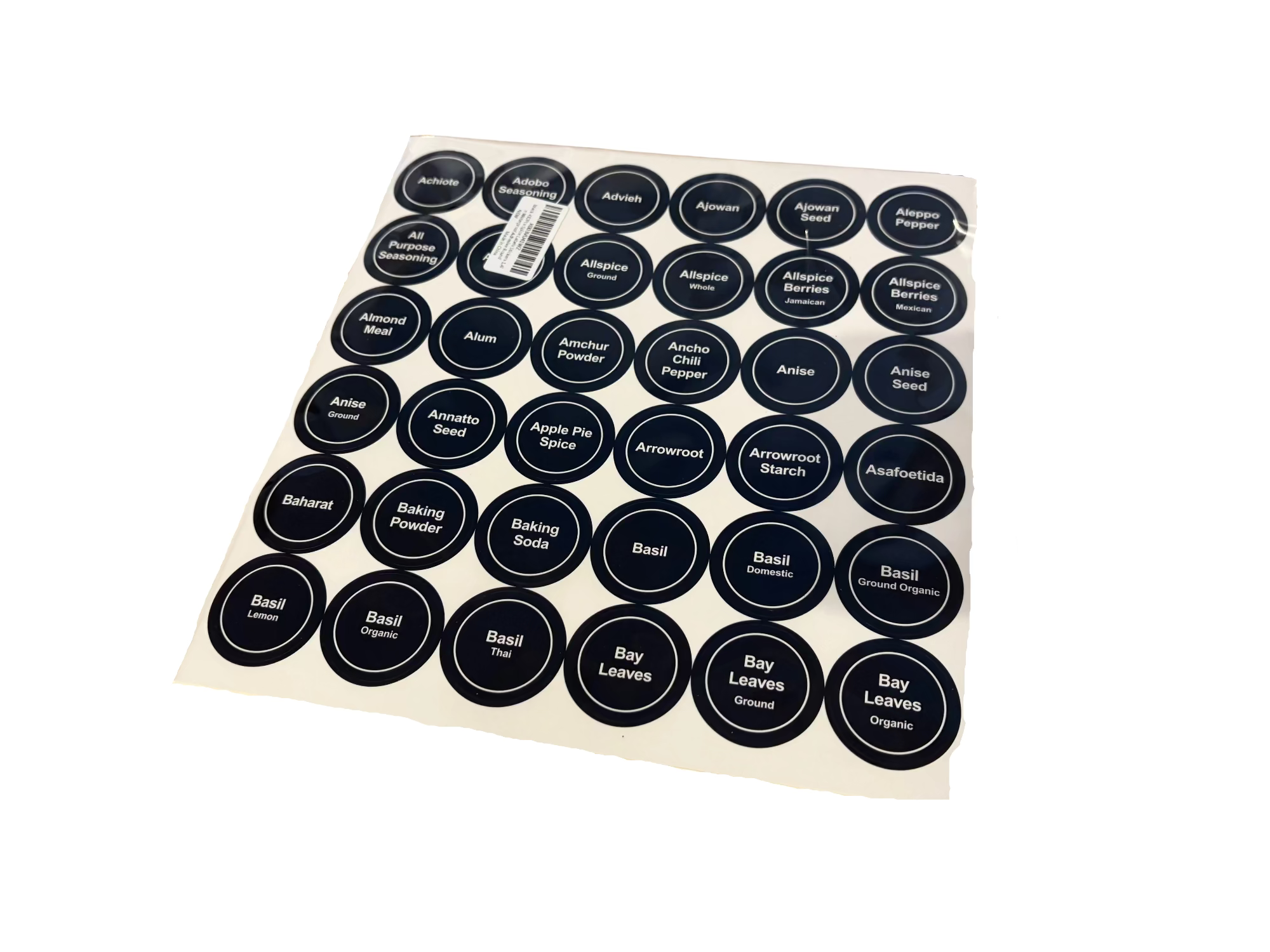 432-Count Minimalist Round Spice Labels