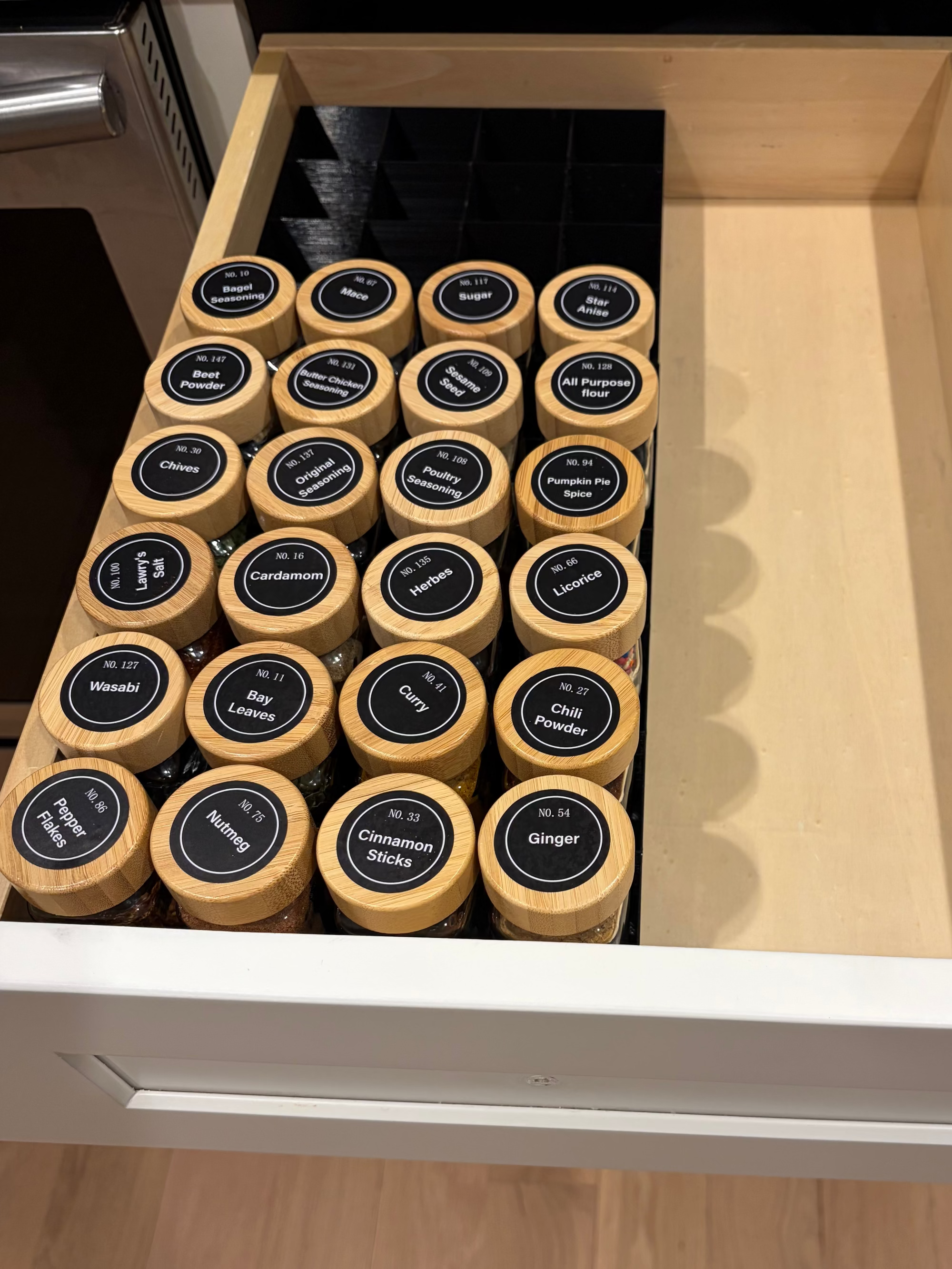 4oz Standard Spice Jar Set – Bamboo Edition (24-Pack)