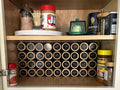 In-Cabinet Spice Organizer for Standard Jars | Custom Sized to Fit Any Space | Fits 4oz Jars